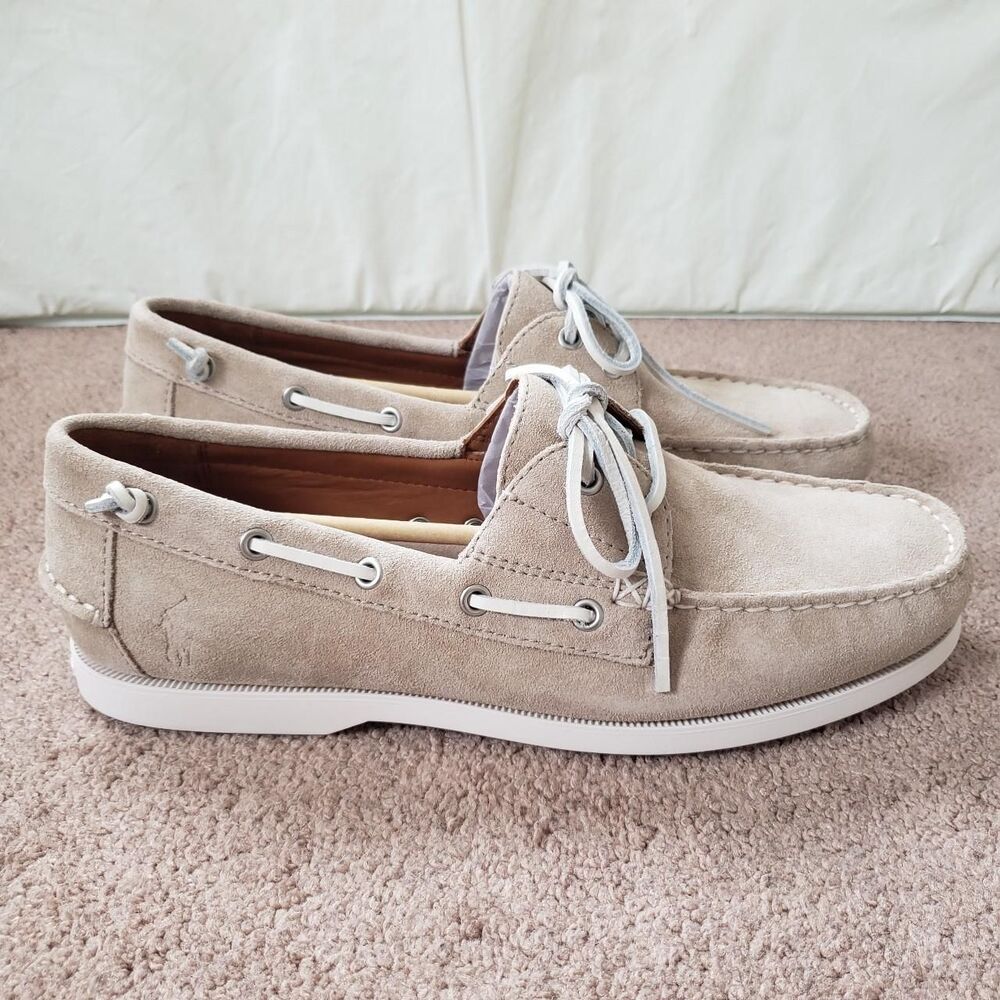 NWT Polo Ralph Lauren Milkshake Merton Suede Boat Shoes Mens Size 11